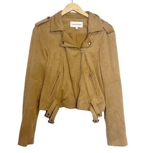 Cupcakes and Cashmere Faux Suede Moto Jacket